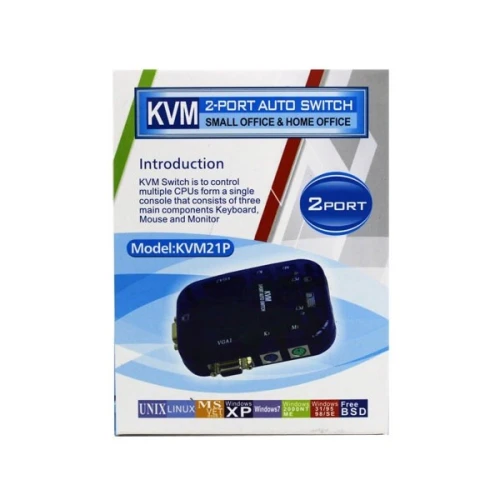 Switch KVM Commutateur Clavier souris VGA 2/4 Ports KVM-21P KVM-41P