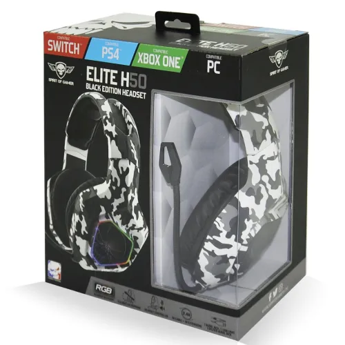 Casque Gaming Spirit Of Gamer ELITE-H50 pour PS4 Xbox One Switch PC - BLACK EDITION / ARTIC EDITION