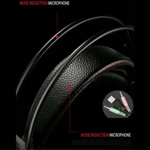 Casque Gaming filaire AUX Jack 3.5mm A5 RGB avec Microphone pour PC Smartphone