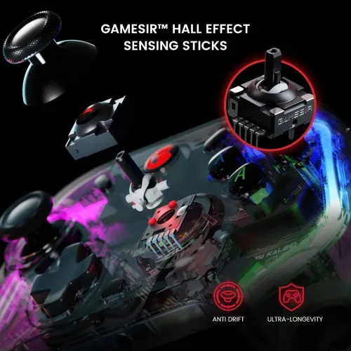 Manette GameSir T4 KALEID filaire Multi-plateforme pour PC ANDROID SWITCH TV BOX