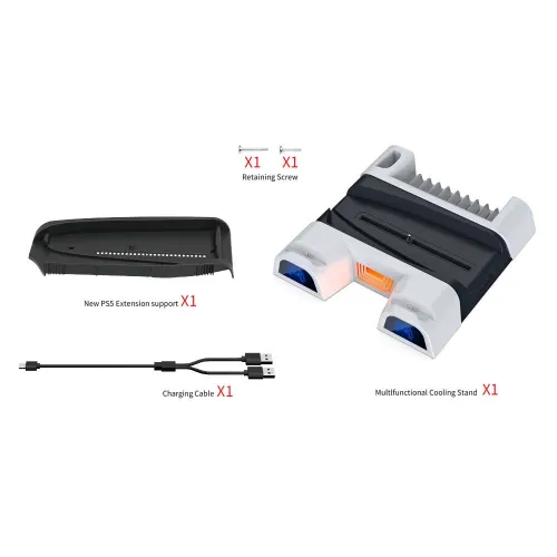 Support Docking Vertical de refroidissement pour PS5 Station de charge manette PS5 DOBE TP5-3536B