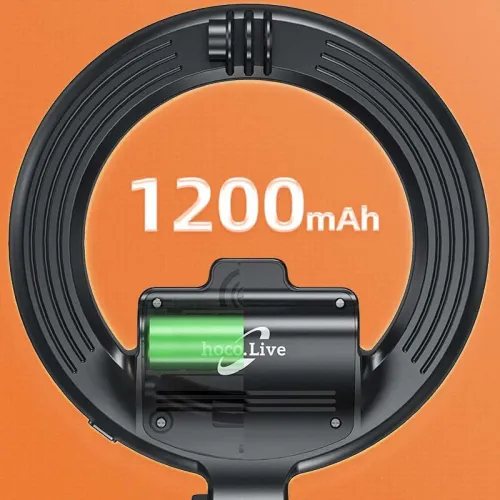 Trepied et Perche à Selfie HOCO LV03 Plus avec support de téléphone LED et télécommande bluetooth
