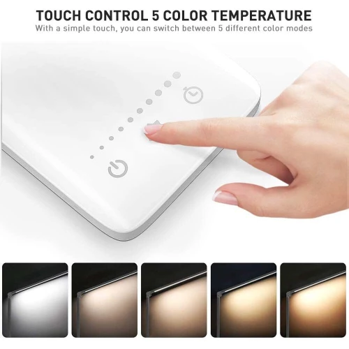 Lampe de Table bureau de chevet à Commande Tactile Réglable 10 niveaux de luminosité MT-ACC22