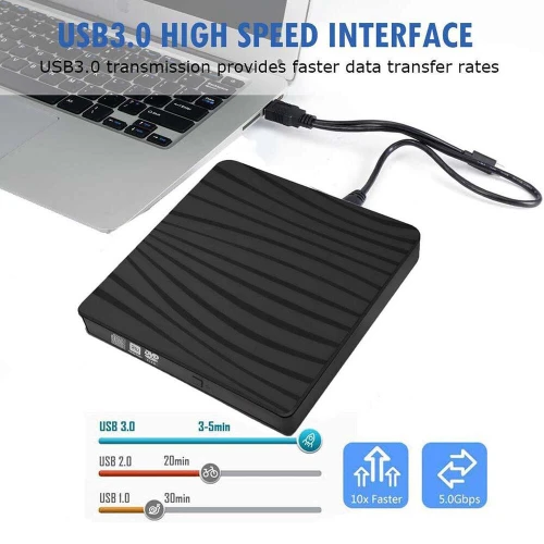 Lecteur Graveur Externe DVD CD ROM RAM RW USB 3.0 et Type-c 3.1