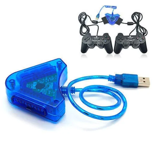 Adaptateur Convertisseur double port manette PS2 vers USB PC PS3
