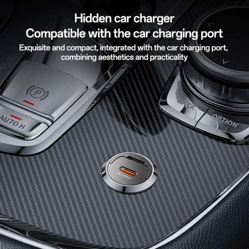 YESIDO Y67 Chargeur Auto Voiture Rapide PD USB-C Type-c 45W