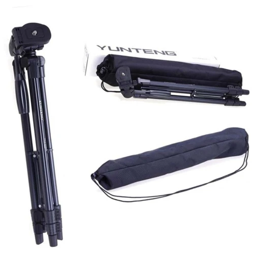 Trépied Portable yunteng VCT-520 avec Kit de tête d'amortissement tridimensionnel pour Caméra 125cm