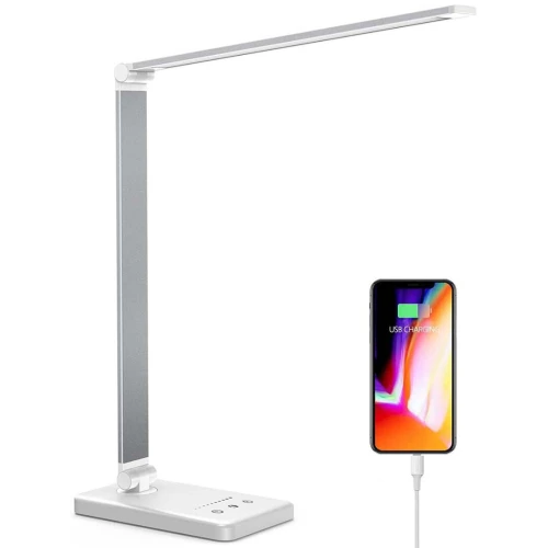 Lampe de Table bureau de chevet à Commande Tactile Réglable 10 niveaux de luminosité MT-ACC22