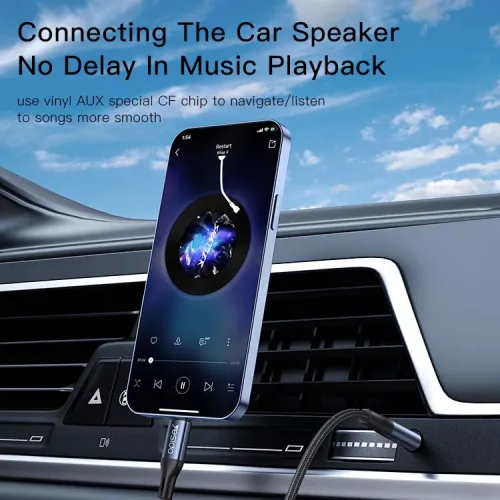 Câble Adaptateur Audio Lightning Ipohone vers Jack AUX 3.5mm YESIDO YAU35 1m