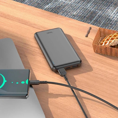 HOCO J100 POWER BANK 10000mAh charge rapide USB-C + USB-A
