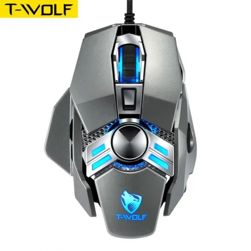 Souris Gaming Filaire USB RGB T-Wolf V10 programmables 7 boutons 6400 DPI