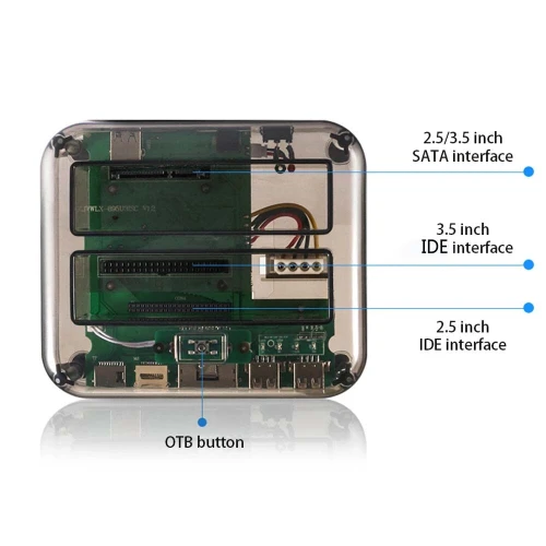 Station d'accueil Dockstation Docking Dual HDD 3.5/2.5 pouces SATA IDE USB 3.0 S8