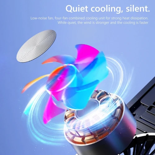 Refroidisseur Support ordinateur portable laptop jusqu'à 17 pouces 2 ventilateurs pliable