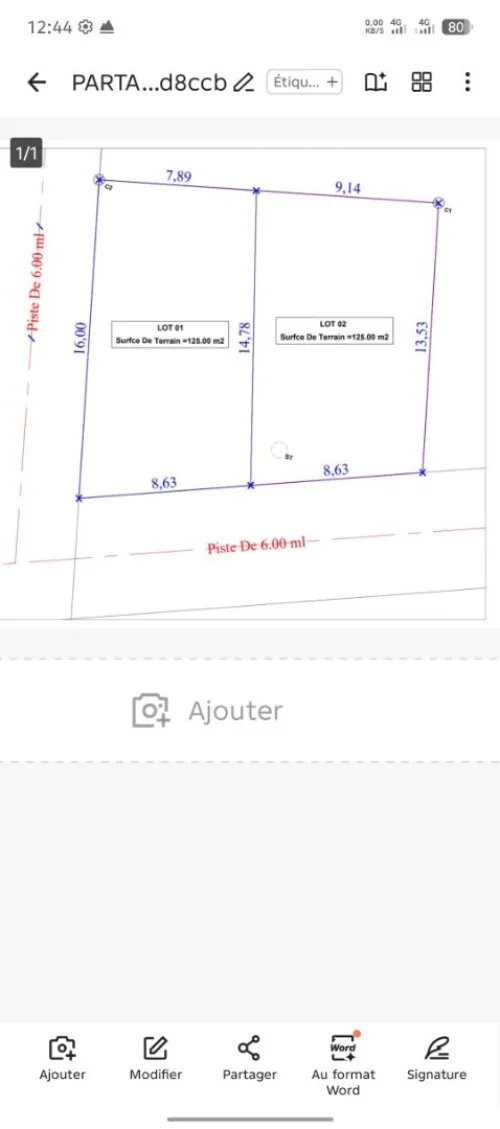 Vente Terrain Alger Douera