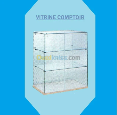 Fabrication de vitrine en verre . cuisine équipée et dressings