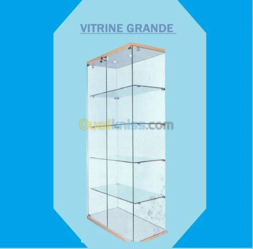 Fabrication de vitrine en verre . cuisine équipée et dressings
