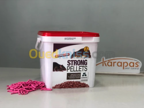 Raticide en pellet, granulés