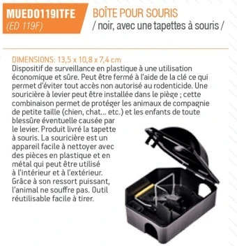 Pièges mécaniques (Rats & Souris)