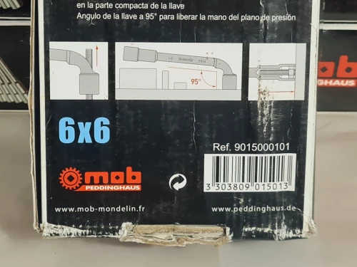 MOB - Jeu de 8 clé a pipe déboucher 6 pant de 8 à 19mm (France)