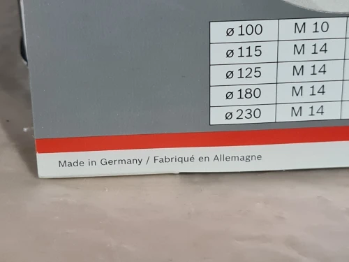 Plateau de ponçage Ø 180mm pour disques abrasifs sur fibres avec écrou BOSCH 2608601209 (Germany)