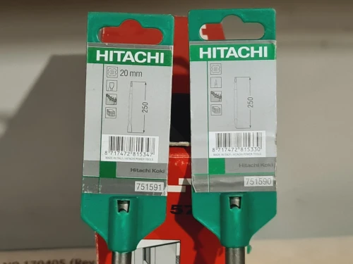 Burin SDS-plus plat/pointu 250mm HITACHI (Italy)