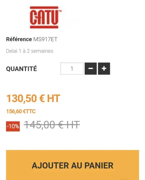 CATU detex MS-917 - détecteurs de tension 12 à 750V AC/DC (France)