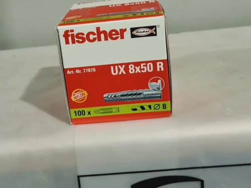 Cheville nylon original tous matériaux 8/10mm - FISCHER UX 8x50 R / UX 10x60 R (Germany)