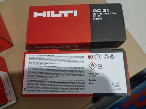 HILTI X-GN 20 MX - Clous a béton 20mm pour cloueure à gaz GX 100 / GX 120 / GX 3 (750pcs-sans gaz)