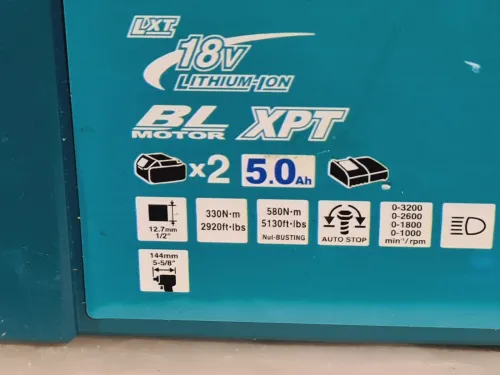 Boulonneuse sans fil compact 1/2" 580Nm 4 mode - MAKITA DTW301 auto stop (BL-UK-2025)