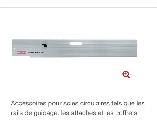 HILTI WGS Rails de guidage 1.4m+sac / 3m compatible avec les machines HILTI FESTOOL (Switzerland)