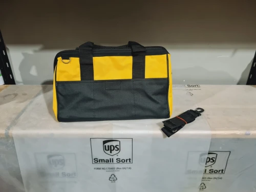 Sac à outil noire/jaune 42x20x25 14 poche (Haute qualité) 