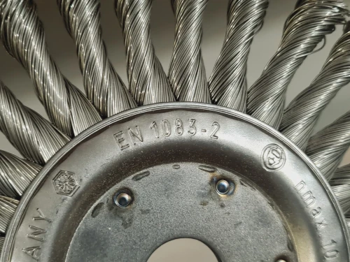 Brosse circulaire à fil torsadé du meuleuse Ø180 mm - fil inox 0,50mm OSBORN PRO (Germany)