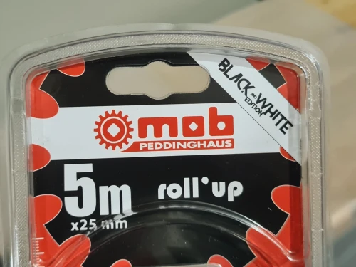 Mètre Ruban Original Classe II 5m x 25mm - MOB roll-up (Boîtier antichoc)