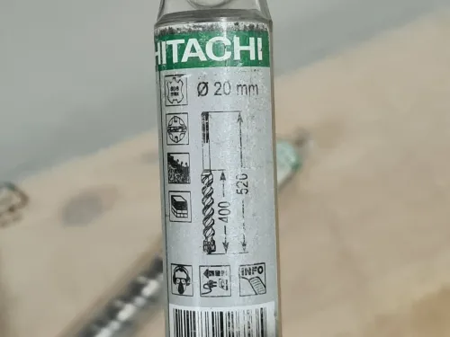 Mèche béton SDS-Max 16-18-20-24mm - HITACHI 4 têtes (Germany)