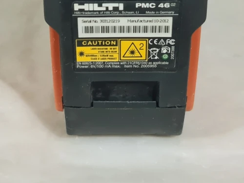 HILTI PMC 46 - laser rouge 2 linge et 3 points horizontale Vertical équerrage (Germany)