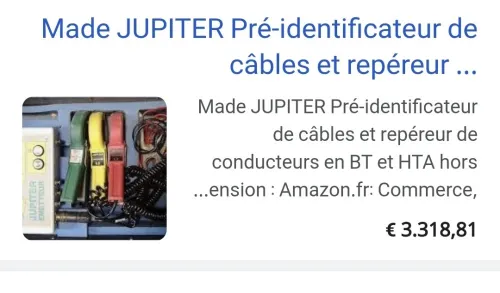 JUPITER+ Identification de câble HTA et BT et repérage de conducteurs (France-MADE-SA)