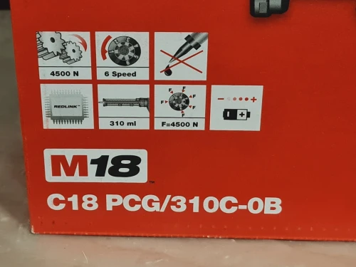 Pistolet Silicone / colle 18V 4500Nm MILWAUKEE C18 PCG-0B 310ml (SOLO)