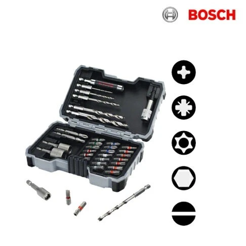 BOSCH 35pcs - coffret embouts et foret HSS-G 