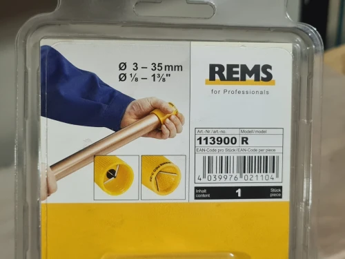 REMS REG 3-35 - Ebavureur de tubes extérieur/intérieur 3-35mm (Germany)