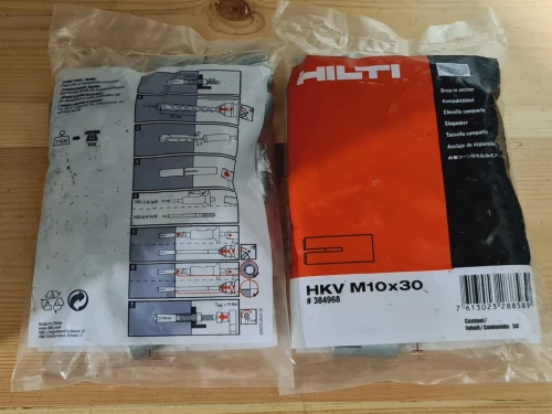 Cheville HKD compact HILTI HKV M10x30 (50pcs)