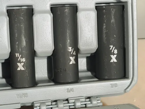 Douilles à choc de qualité professionnelle 1/2 MAXIMUM 38 pièces CRMO SAE et métrique (Canada)