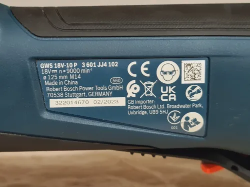 Meuleuse sans fil 125mm BOSCH GWS 18V-10 P ProCORE 18V 4.0Ah Quick-look (BL-2023)