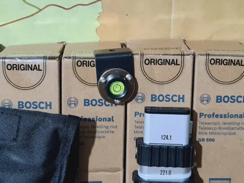 Mire de chantier gradué télescopique 3 et 5 mètre HILTI / BOSCH / China 