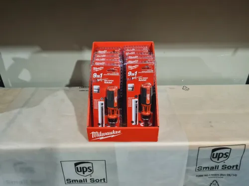 Tournevis à Cliquet 9 en 1 - Milwaukee embouts Allen de 1.5 à 6mm