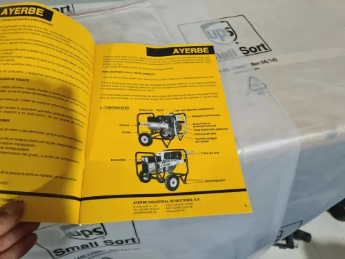 Groupe electrogène ess 5KVA 220V moteur HONDA GX270 - AYERBE 5000H (Italy-Japan)