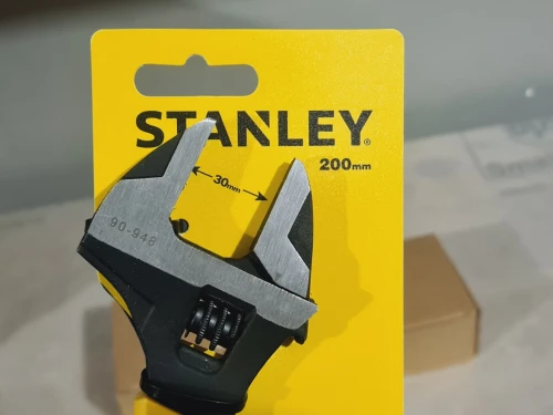 STANLEY 0-90-948 - Clé à molette gainée 8"/200mm mâchoire 0-30mm (ISO6787 - DIN3117)