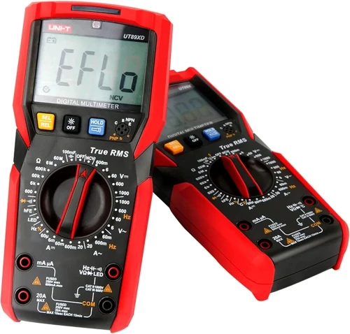 UNI-T UT89X - Multimètre numérique True RMS, test NCV, température, LED (ISO9001)