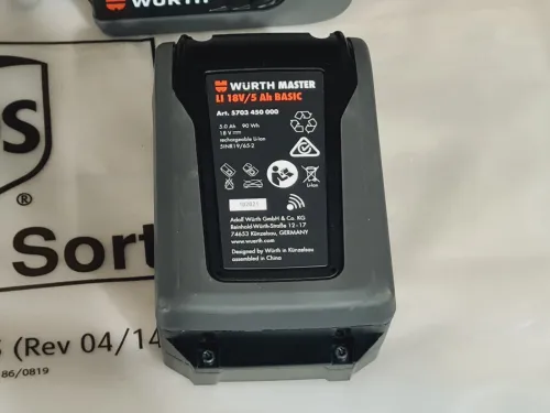 Batterie WÜRTH M-CUBE 18V 5.0Ah 