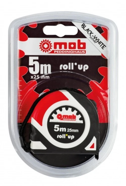 Mètre Ruban Original Classe II 5m x 25mm - MOB roll-up (Boîtier antichoc)