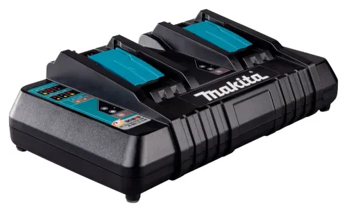 MAKITA DC18RD - Chargeur de batterie rapide doublée 14,4-18V 9+9 Ampère (utilisé/neuf)
